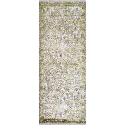 Solar Rug - 31404 by Surya in olive, off-white, taupe, light gray. Made from main: 85% viscose, main: 15% acrylic in a unique style.