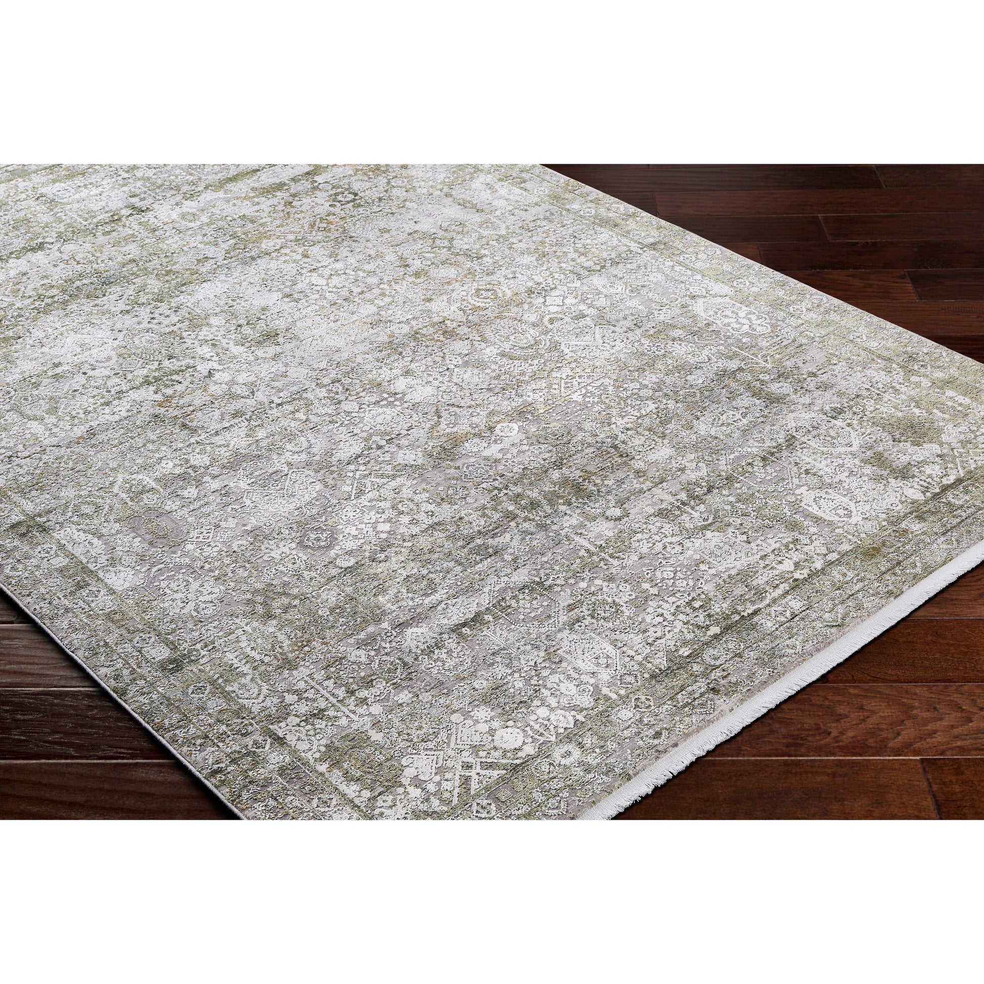 Solar Rug - 31404 by Surya in olive, off-white, taupe, light gray. Made from main: 85% viscose, main: 15% acrylic in a unique style.