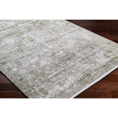 Solar Rug - 31404 by Surya in olive, off-white, taupe, light gray. Made from main: 85% viscose, main: 15% acrylic in a unique style.