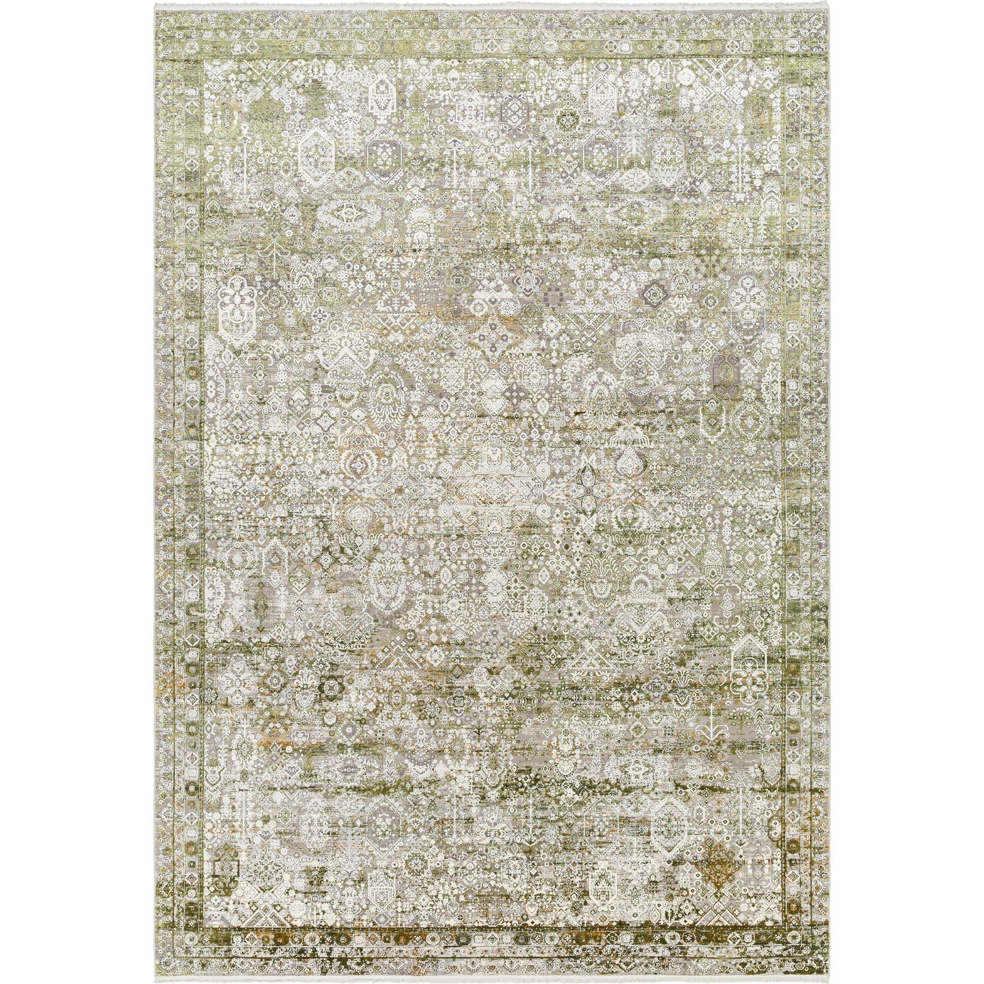 Solar Rug - 31404 by Surya in olive, off-white, taupe, light gray. Made from main: 85% viscose, main: 15% acrylic in a unique style.
