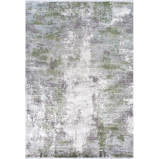 Solar Rug - 15997 by Surya in gray, light gray, off-white, medium gray, olive. Made from viscose, acrylic in a unique style.