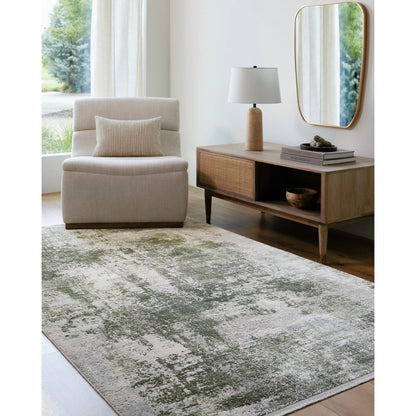 Solar Rug - 492064 by Surya in light gray, off-white, gray, olive. Made from viscose, acrylic in a unique style.