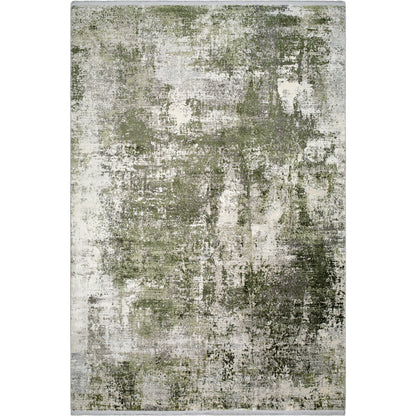 Solar Rug - 492064 by Surya in light gray, off-white, gray, olive. Made from viscose, acrylic in a unique style.