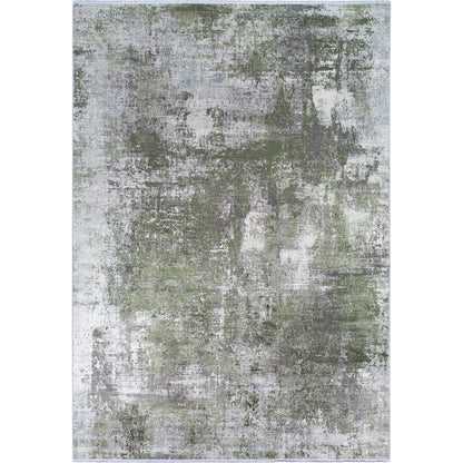 Solar Rug - 492064 by Surya in light gray, off-white, gray, olive. Made from viscose, acrylic in a unique style.