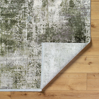 Solar Rug - 492064 by Surya in light gray, off-white, gray, olive. Made from viscose, acrylic in a unique style.