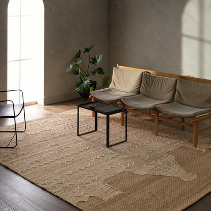 Song Of The Sahara SOS01 Rug by Jaipur Living in tan, beige. Made from 100% jute in a unique style.