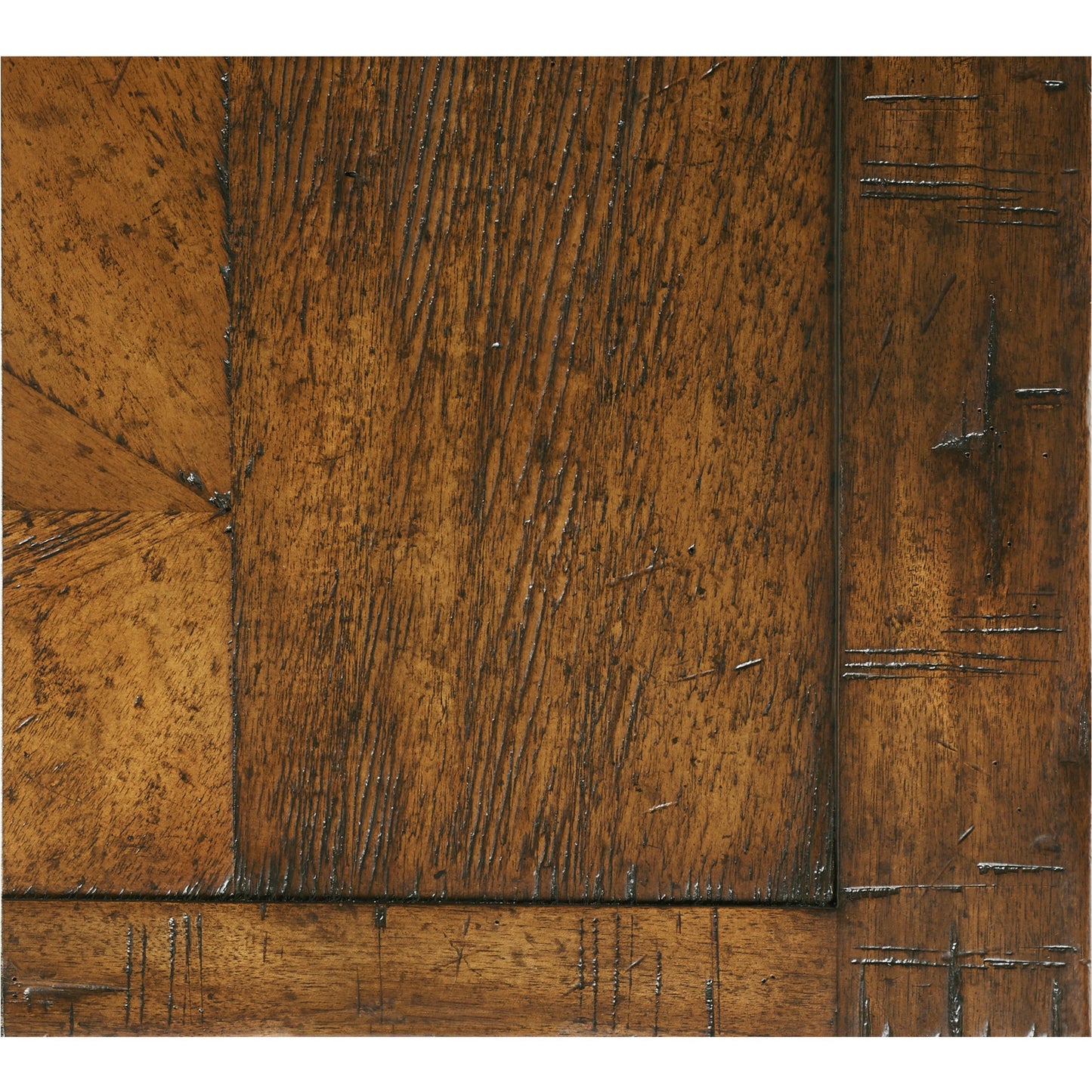 009 SR-846401 | Closeup | Casual Accents Country Walnut End Table by Jonathan Charles in brown and country farmhouse walnut. Made from acacia in a rustic style.