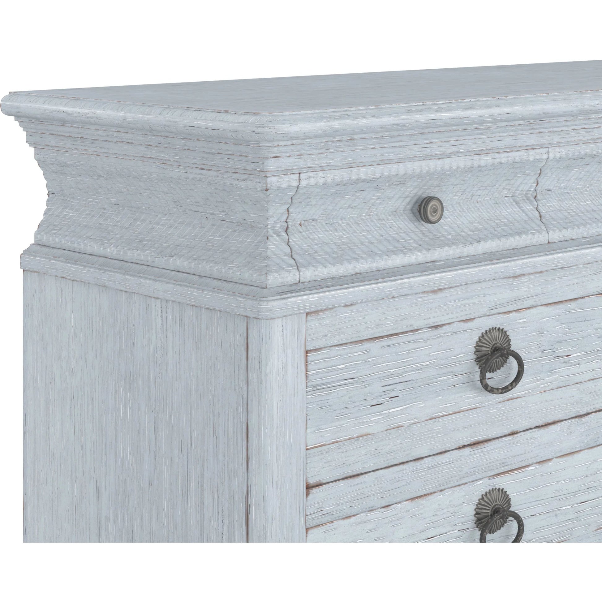 Summer Creek Light Keeper's Dresser by A.R.T. Furniture. Made from flakey cathedral oak veneer, parawood solids in a traditional style.