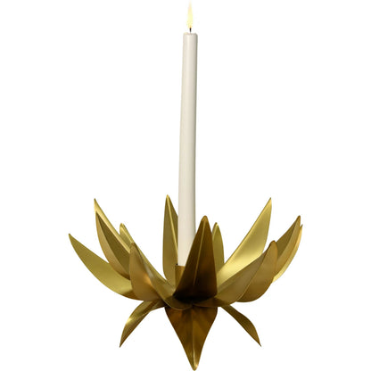 Sparky Palm Tree Candle Votive by Worlds Away in antique brass. Made from unique in a coastal style.