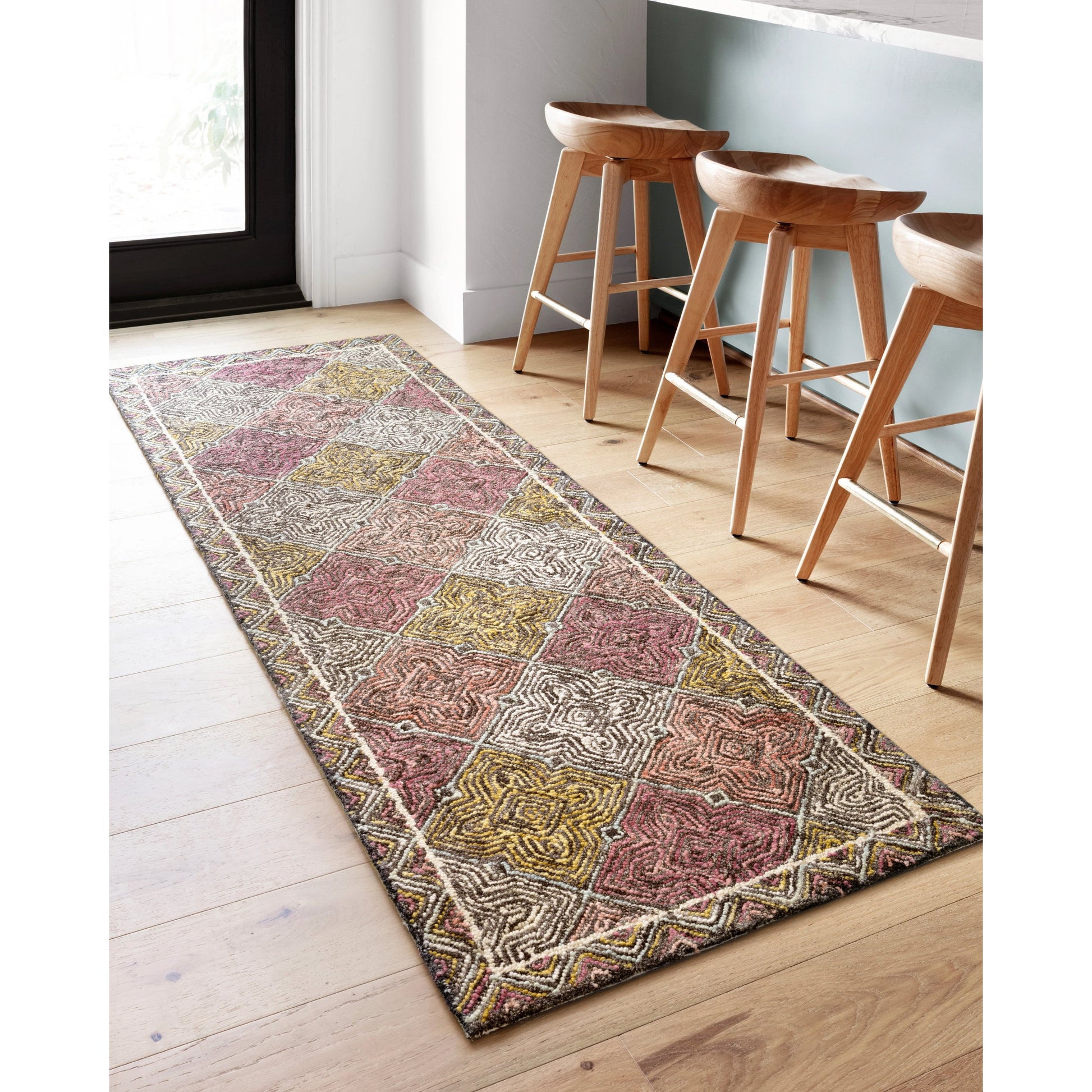 SPE-03 by Loloi in charcoal, multi. Made from 100% wool in a modern style.
