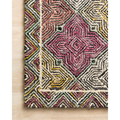 SPE-03 by Loloi in charcoal, multi. Made from 100% wool in a modern style.