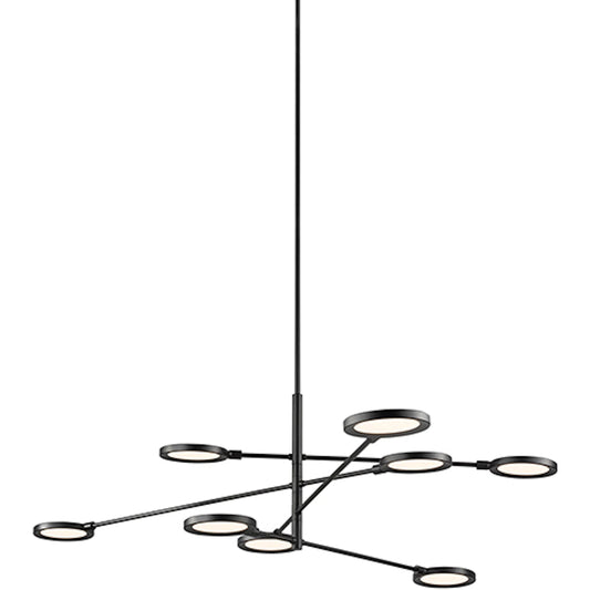Spectica 8" Chandelier by Visual Comfort & Co. in white. Made from aluminum in a unique style.
