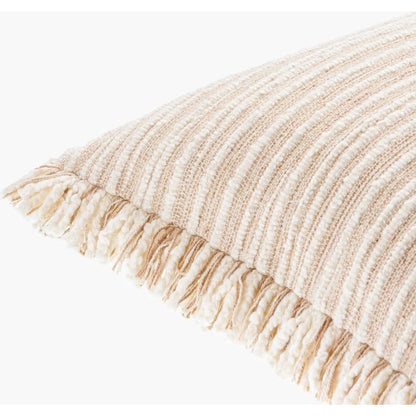 Seraphina Pillow - 523936 by Surya in tan, white. Made from cotton in a modern style.
