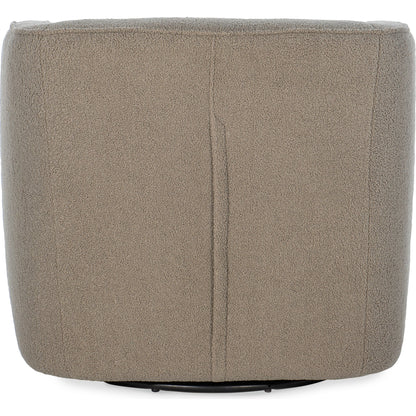 Bennet Swivel Club Chair by Hooker Furniture in beige. Made from fabric in a transitional style.