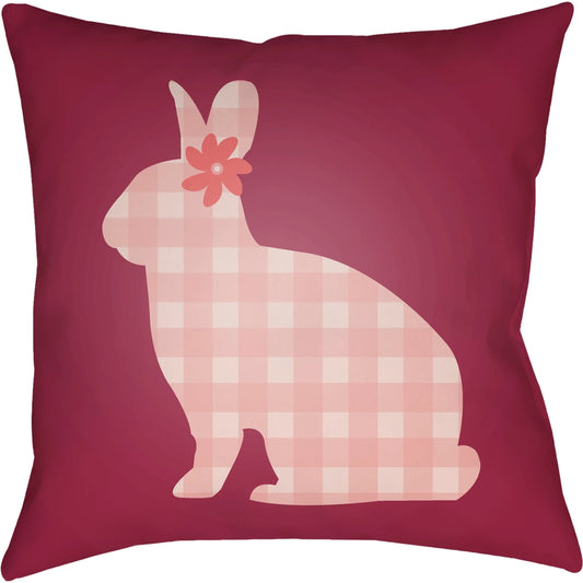 Spring Pillow - 32378 by Livabliss in natural, eggplant, brick. Made from front: 100% polyester, back: 100% polyester, fill: polyester, polyfill in a modern style.