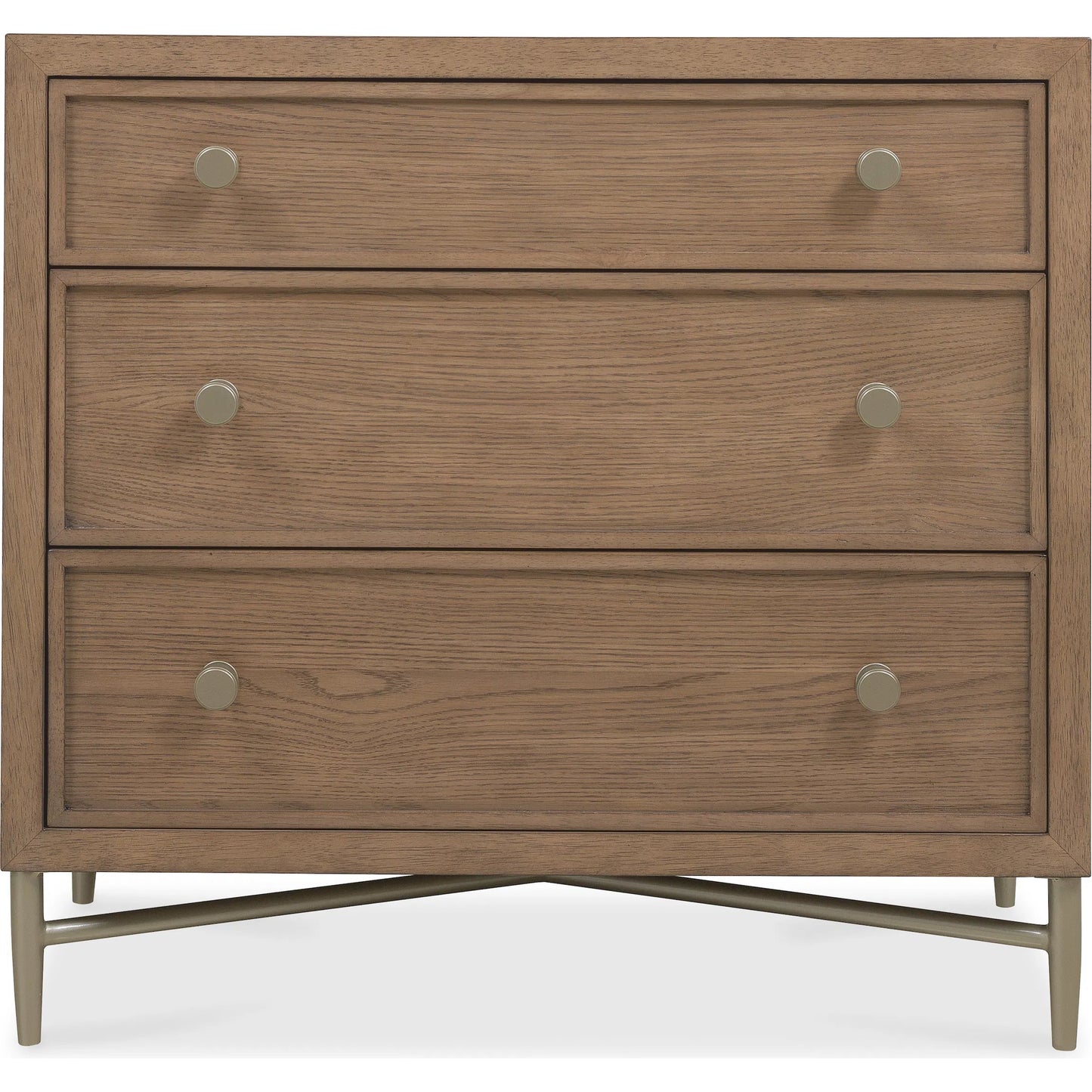 003 SI-2250694 | Additional Silo | Sonnet Three-Drawer Nightstand by Hooker Furniture in medium wood and wren. Made from unique in a transitional style.