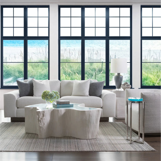 Capitola Asymmetrical Cocktail Table by Artistica Home in white. Made from unique in a cottage & farmhouse style.