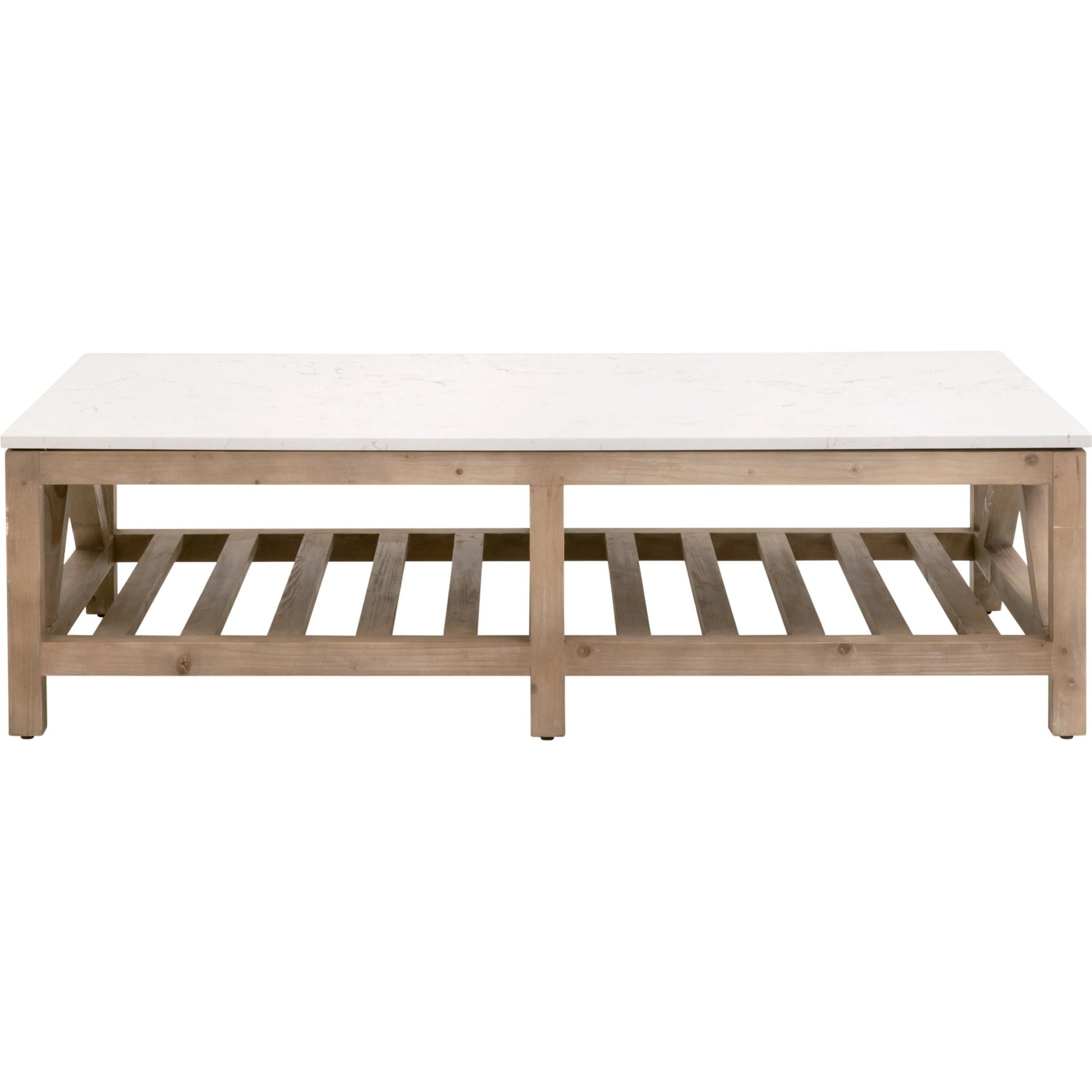 Spruce Coffee Table by Essentials For Living. Made from solid pine wood, solid quartz in a coastal style.