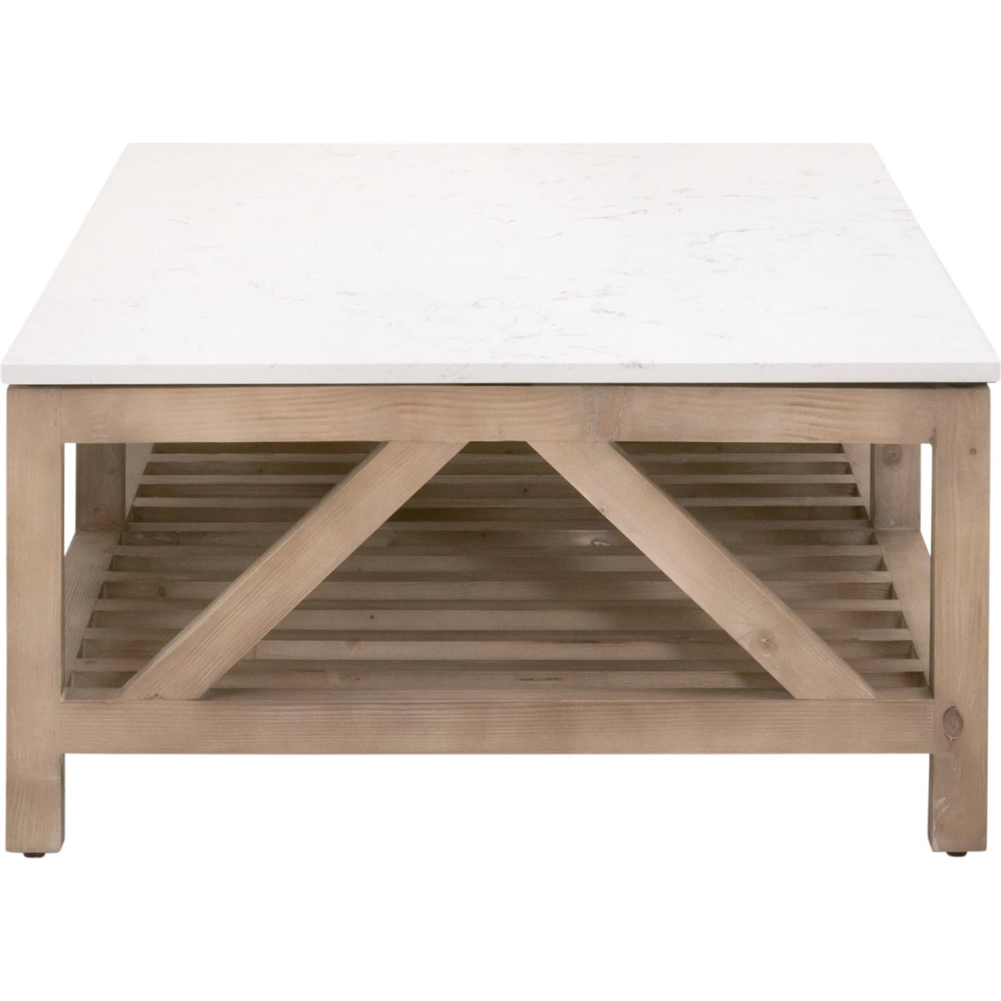 003 SI-2249336 | Additional Silo | Spruce Coffee Table by Essentials For Living. Made from solid pine wood, solid quartz in a coastal style.