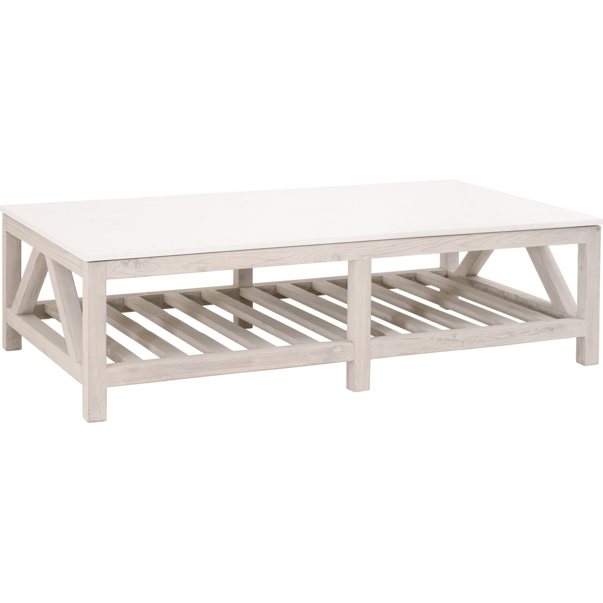 Spruce Coffee Table by Essentials For Living. Made from solid pine wood, solid quartz in a coastal style.