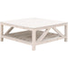 Spruce Square Coffee Table by Essentials For Living. Made from solid pine wood, solid quartz in a coastal style.