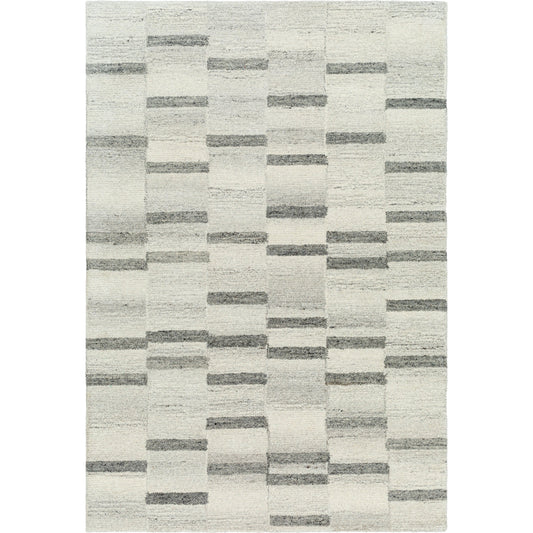 Sao Paulo Rug - 489505 by Surya in light silver, slate, sage. Made from face: 100% wool in a unique style.
