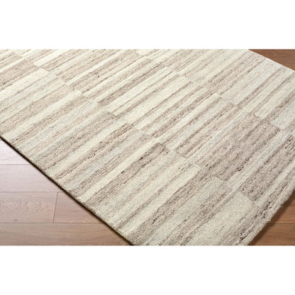 Sao Paulo SPU-2301 Rug by Livabliss in taupe, sandstone, ash gray, ivory. Made from face: 100% wool in a unique style.