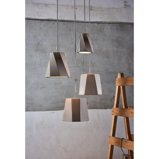 Castle Swing Mini Pendant by Seed Design in concrete. Made from concrete, steel in a modern style.