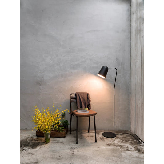 Dodo Floor Lamp by Seed Design in black. Made from steel in a modern style.
