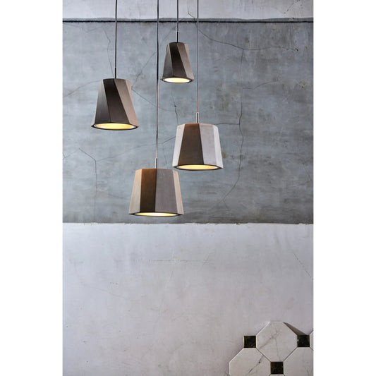 Castle Rock Pendant by Seed Design in concrete. Made from concrete, steel in a modern style.