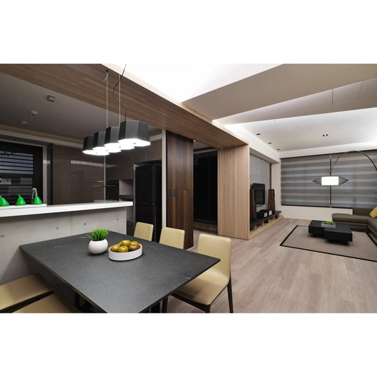 Zhe Pendant by Seed Design. Made from steel, glass, beech in a modern style.