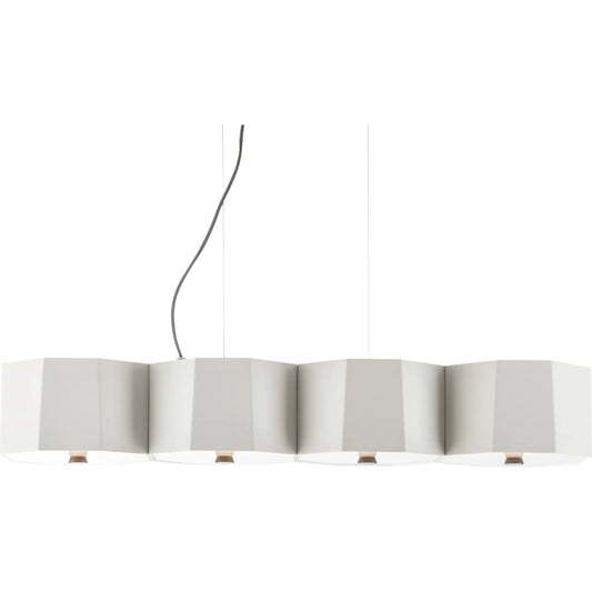 Zhe Pendant by Seed Design. Made from steel, glass, beech in a modern style.