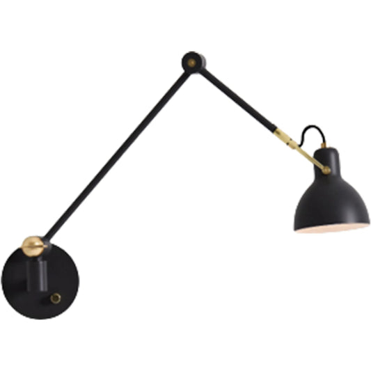 Laito Gentle Wall Lamp by Seed Design in black/gold. Made from steel in a modern style.