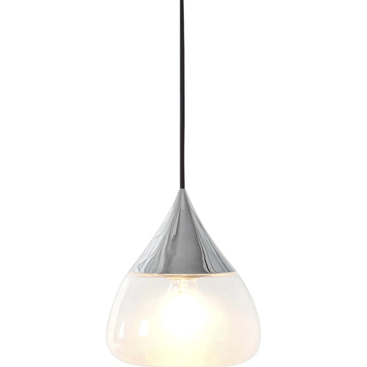 Mist Pendant by Seed Design. Made from steel, sand-blasted glass in a modern style.