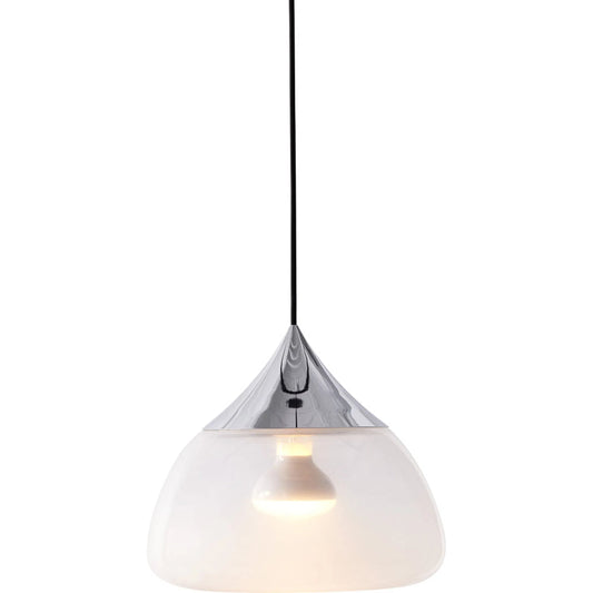 Mist Pendant by Seed Design. Made from steel, sand-blasted glass in a modern style.