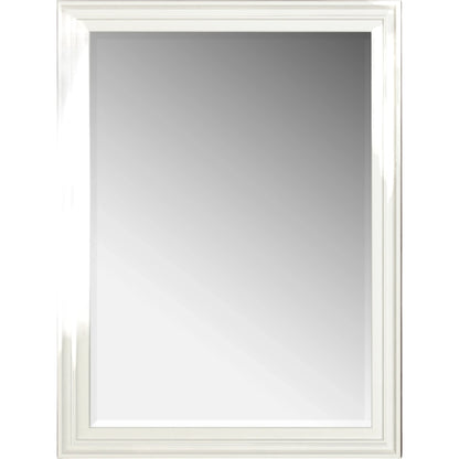Blanc Landscape Mirror by A.R.T. Furniture in alabaster, burnished bronze. Made from parawood solids, glass in a modern style.