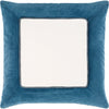 Off-White, Beetle Blue / Down Feather / 18" x 18"