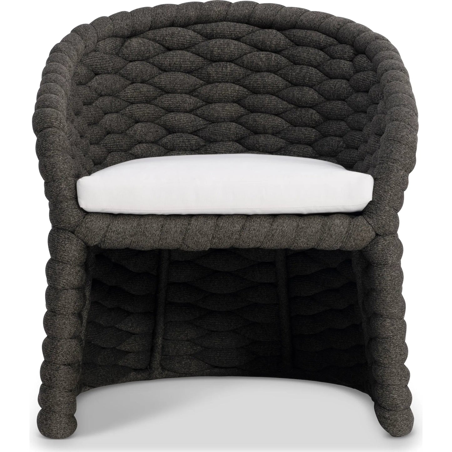 001 SI-2534172 | Additional Silo | Salinas Arm Chair by Bernhardt in charcoal. Made from fabric in a unique style.