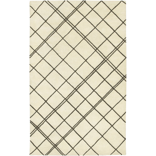 Studio Rug - 1605 by Surya in light beige, dark brown. Made from 100% new zealand wool in a unique style.