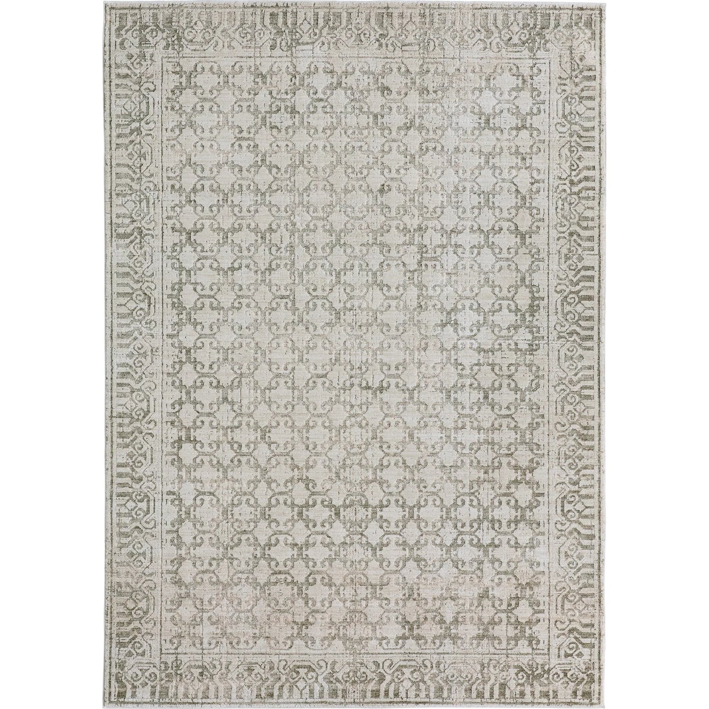 000 SI-2542847,SI-2542848,SI-2542849,SI-2542850,SI-2542851,SI-2542852 | Primary Silo | Serenita SRE06 Rug by Jaipur Living in green, ivory, white. Made from 100% polyester in a unique style.