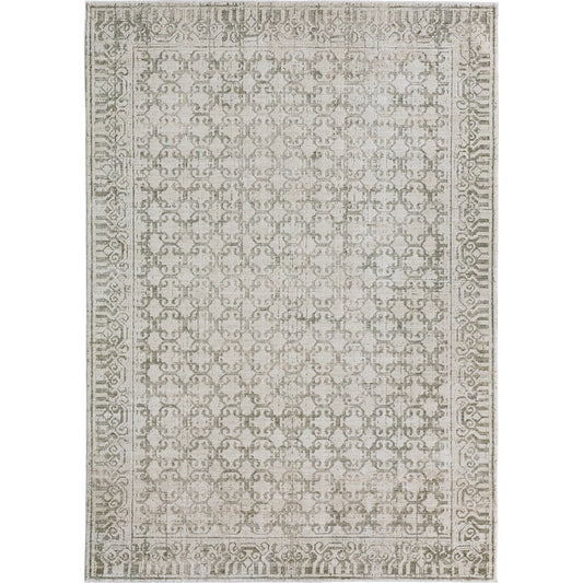 Serenita SRE06 Rug by Jaipur Living in green, ivory, white. Made from 100% polyester in a unique style.