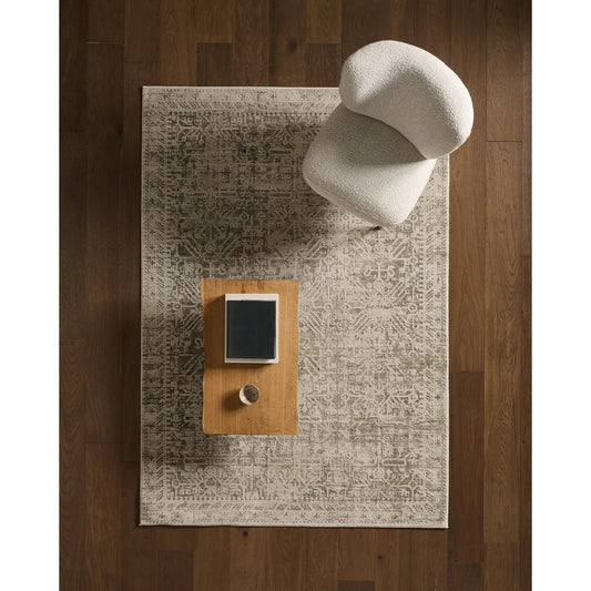 Serenita SRE07 Rug by Jaipur Living in ivory, white, green. Made from 100% polyester in a unique style.