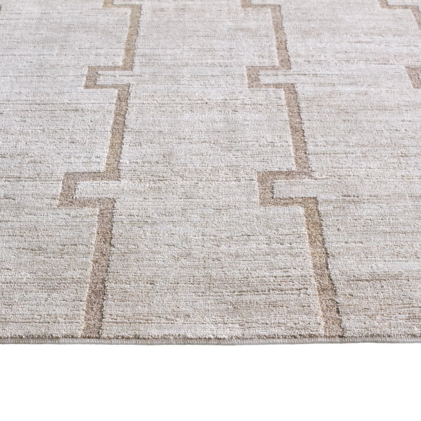 002 SI-2542859,SI-2542860,SI-2542861,SI-2542862,SI-2542863,SI-2542864 | Closeup | Serenita SRE08 Rug by Jaipur Living in ivory, white, tan, beige. Made from 100% polyester in a unique style.