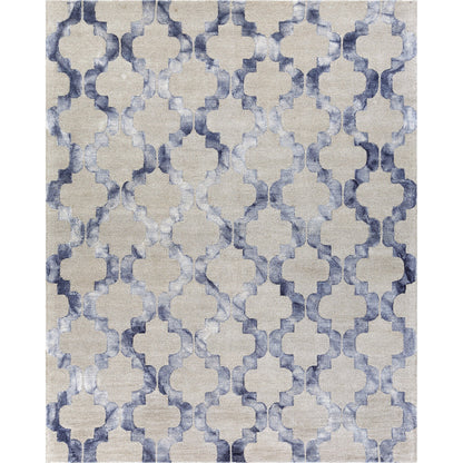 Serafina SRF-2005 Rug by Livabliss in denim, navy, light gray. Made from wool in a unique style.