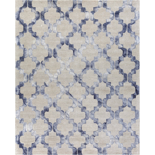 Serafina SRF-2005 Rug by Livabliss in denim, navy, light gray. Made from wool in a unique style.