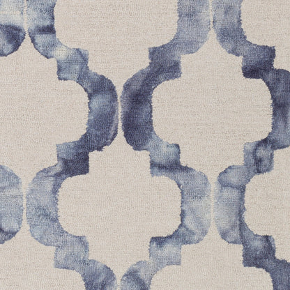Serafina SRF-2005 Rug by Livabliss in denim, navy, light gray. Made from wool in a unique style.