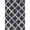 Black, Blue, Off-White / 9' x 13'