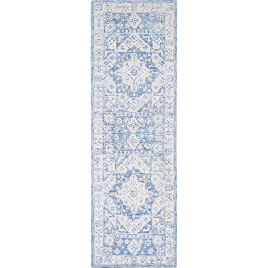 Serafina Rug - 20993 by Livabliss in pale blue, white. Made from wool in a unique style.