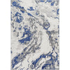 Cream, Light Gray, Gray, Charcoal, Dark Blue / 7'10" x 10'