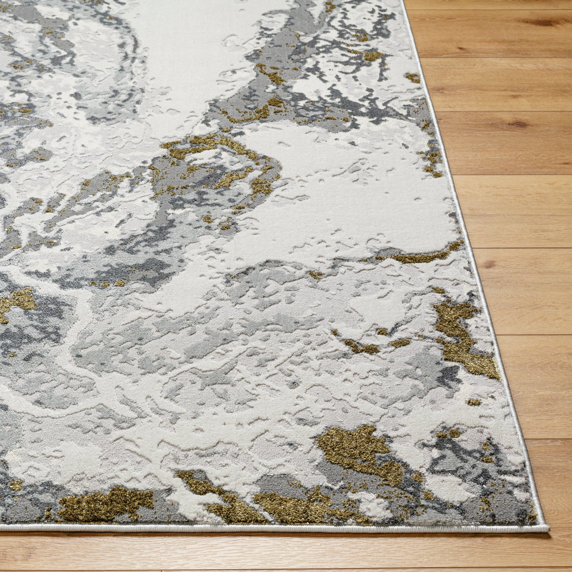 Sunrise Rug - 489640 by Livabliss in tan, mustard, beige, brown, cream. Made from polyester, polypropylene in a unique style.